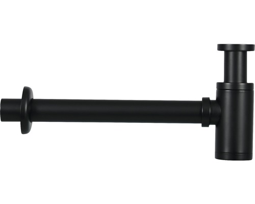 Miskový sifón pre umývadlá Differnz 1 1/4 palca x 32 mm matná čierna 30.412.48 Kovový sifón