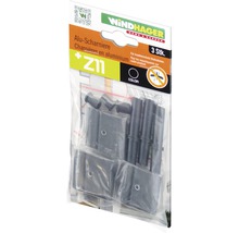 Hliníkové pánty Windhager, 3 kusy, pre otočný rám proti hmyzu