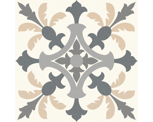 Dekoratívna podlahová dlaždica s kvetinovým vzorom