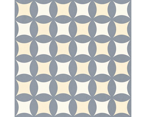 Vzor dlaždíc so štvorcami a kruhmi