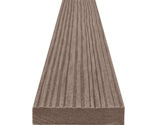 Ukončovacia lišta pre terasové dosky WPC TERAFEST 16 x 70 x 2000 mm svetlohnedá Drážkované terasové dosky z kompozitného materiálu
