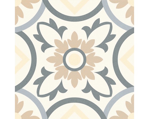 Dekoratívna podlahová dlaždica s kvetinovým vzorom