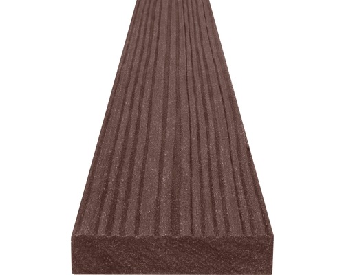 Ukončovacia lišta pre terasové dosky WPC TERAFEST 16 x 70 x 2000 mm tmavohnedá Terasa z drevoplastu s ryhovaným povrchom