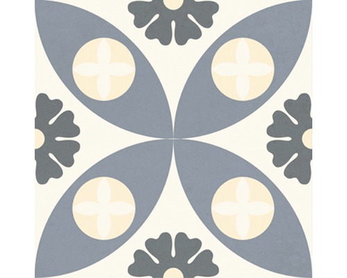 Dlaždica s kvetinovým vzorom