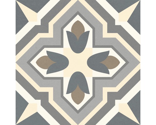 Dlaždica s kvetinovým vzorom