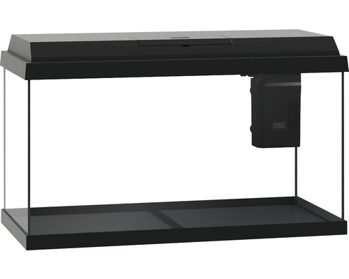 Prázdne akvárium s krytom a filtračným systémom