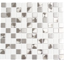 Mozaika biela lesklá 32,7x30,2 cm-thumb-0