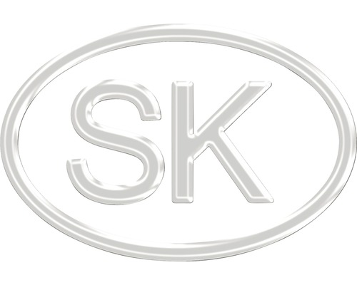 Nálepka na sklo "SK" 8,5x5,5 cm
