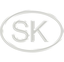 Nálepka na sklo "SK" 9x5 cm-thumb-0