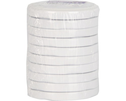 Balenie okrúhlych bielych penových dosiek