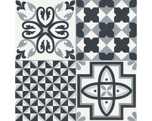 Dekoratívne dlaždice s kvetinovými a geometrickými vzormi