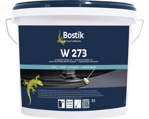Bitúmenový strešný lak Bostik W 273, 5 l