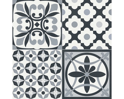 Dekoratívne dlaždice s rôznymi vzormi