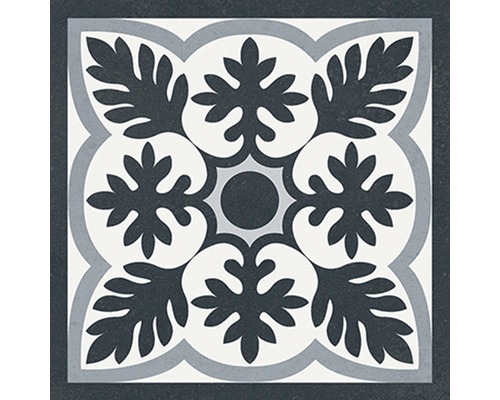 Štvorcová dlaždica s kvetinovým vzorom na podlahu a stenu