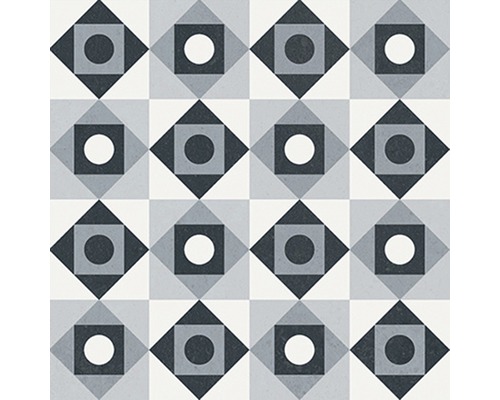 Vzor dlaždíc s geometrickými tvarmi