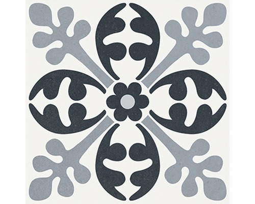 Dlaždica s kvetinovým vzorom