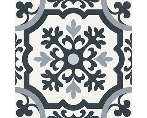 Dekoratívna podlahová dlaždica s kvetinovým vzorom