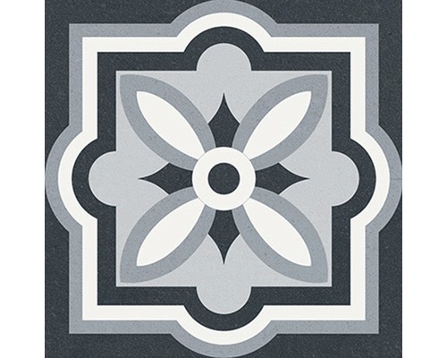Dekoratívna podlahová dlaždica s kvetinovým vzorom