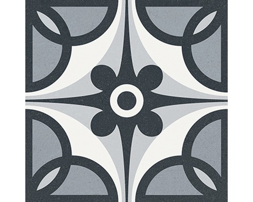 Dlaždica s kvetinovým vzorom