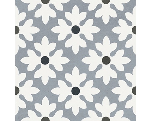 Vzor dlaždíc s kvetinovým motívom