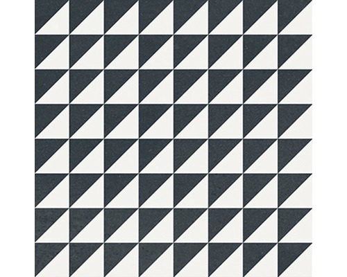 Štvorcová dlaždica s geometrickým trojuholníkovým vzorom
