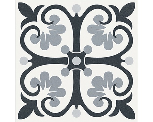 Dlaždica s kvetinovým dekorom