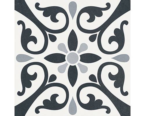 Dlaždica s kvetinovým vzorom