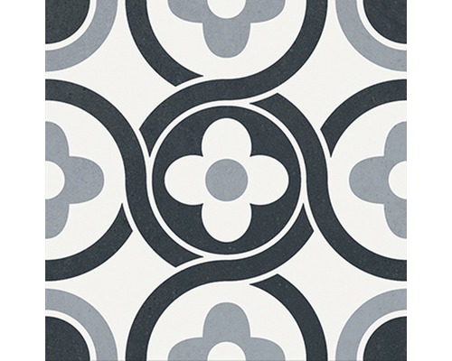 Dekoratívna podlahová dlaždica s kvetinovým vzorom