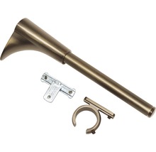 Záclonová tyč s držiakmi na dekoráciu okien