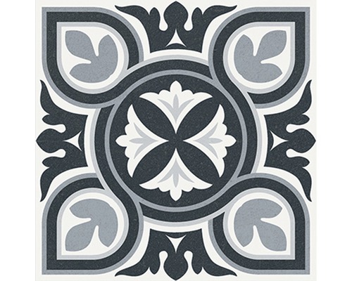 Dekoratívna podlahová dlaždica s ornamentálnym vzorom