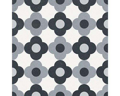 Vzor dlaždíc s kvetinovým dizajnom