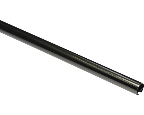 Kovová záclonová tyč s drážkou