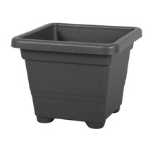 Štvorcový kvetináč z plastu