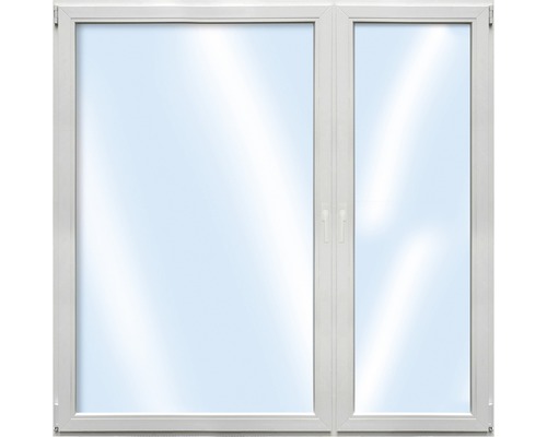 Plastové okno dvojkrídlové ESG ARON Basic biele 1200 x 1700 mm (2 / 3-1 / 3)