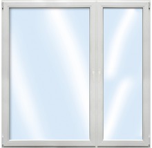 Biele plastové okno s dvomi krídlami