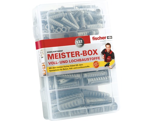 Sada hmoždiniek Fischer Meister Box SX 6/8/10 132 ks