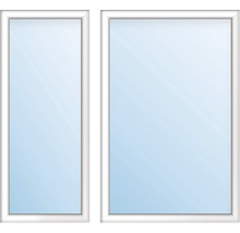 Dva biele okenné rámy