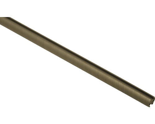 Záclonová tyč s drážkou Kira cappuccino Ø19 mm 160 cm Profilová lišta