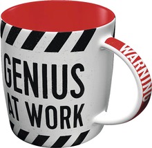 Hrnček - Warning! Genius at Work 0,34 l-thumb-1