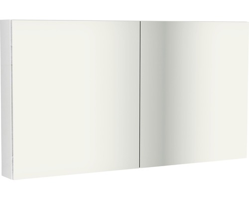 Zrkadlová skrinka Sanox 120 x 14 x 70 cm biela vysoko lesklá