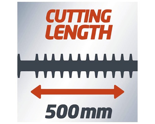 Dĺžka rezu 500 milimetrov