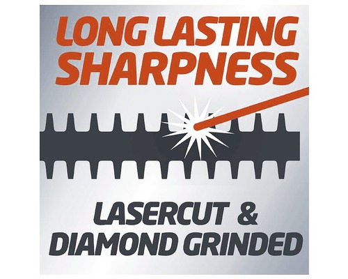 Symbolický obrázok pre dlhotrvajúcu ostrosť, laserový rez a diamantové brúsenie
