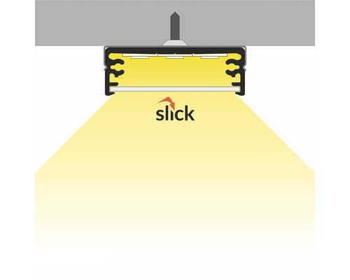 LED profilové svietidlo s osvetlením