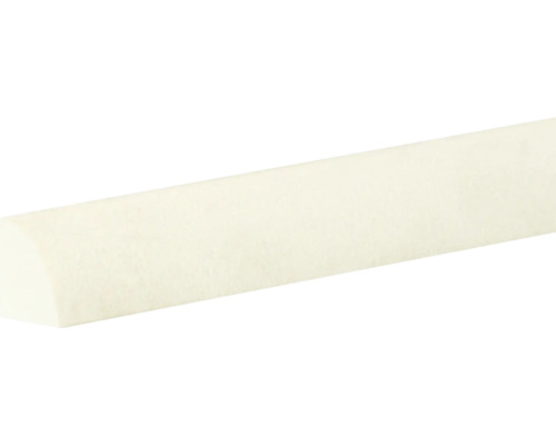 Podlahová lišta Skandor SK005 Pro-Flex plastová biela 2400 x 15 x 15 mm Štvrťkruhový profil z dreva
