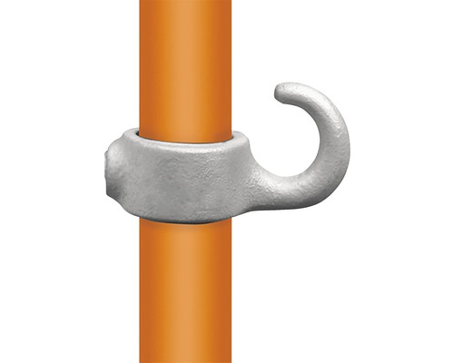 Držiak rúrky s hákom na upevnenie na rúrky