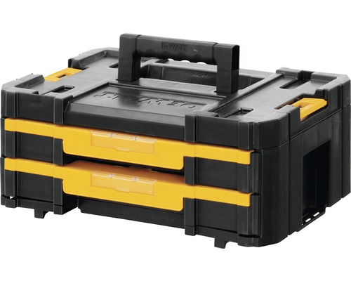 Kufor na náradie DeWalt TSTAK s dvomi zásuvkami