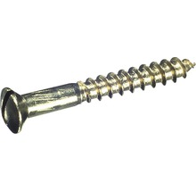 Jeden skrutka do dreva s drážkovanou hlavou