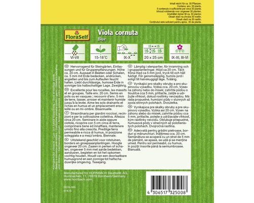 Balenie semien fialky rohatej Viola cornuta