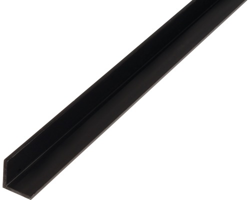 L profil PVC čierny 20x20x1 mm 2,6 m