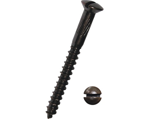 Skrutka do dreva s šošovkovou hlavou a zodpovedajúcou krytkou